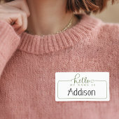 Hallo Mein Name ist ein Aufkleber für den grünen N