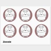 Hallo, mein Name ist Eisbrecher-Event-Aufkleber Runder Aufkleber (Blatt)