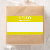 Hallo Mein Name ist Gelb- und Weiß-Markierungen (Insitu)