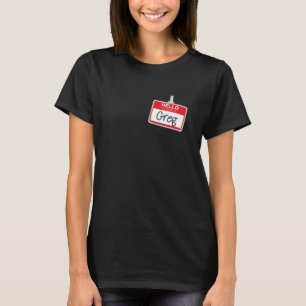 Hallo, mein Name ist Greg Lazy Halloween Kostümnam T-Shirt