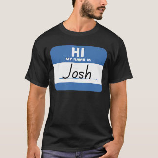 Hallo, mein Name ist Josh Lustiger Nameag vintage T-Shirt