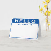 Hallo - mein Name ist Karte (Gelbe Blume)