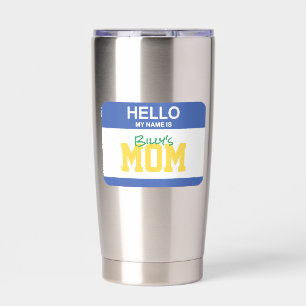 Hallo mein Name ist Kids MAMA Nametag Parenting Sp Thermobecher