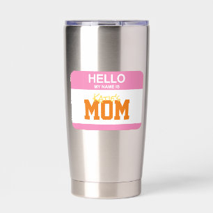 Hallo mein Name ist Kids MAMA Nametag Parenting Sp Thermobecher