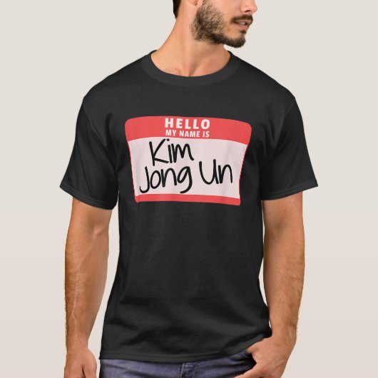 Hallo, mein Name ist Kim Jong Un Funny Halloween K T-Shirt (Vorderseite)