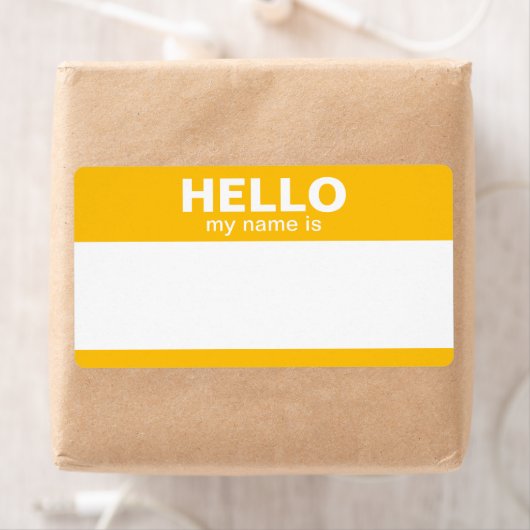 Hallo, mein Name ist - klassisch goldgelb (Insitu)