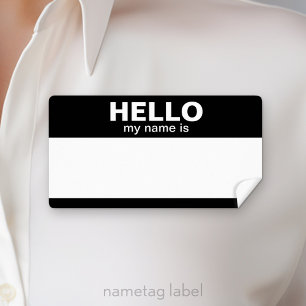 Hallo, mein Name ist - klassische Labels