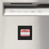 Hallo, mein Name ist. Kühlschrankmagnet (In Situ (Geschirrspüler))