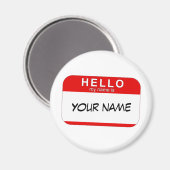Hallo Mein Name ist Magnet (Vorderseite/Rückseite)