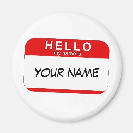 Hallo Mein Name ist Magnet (Vorne)