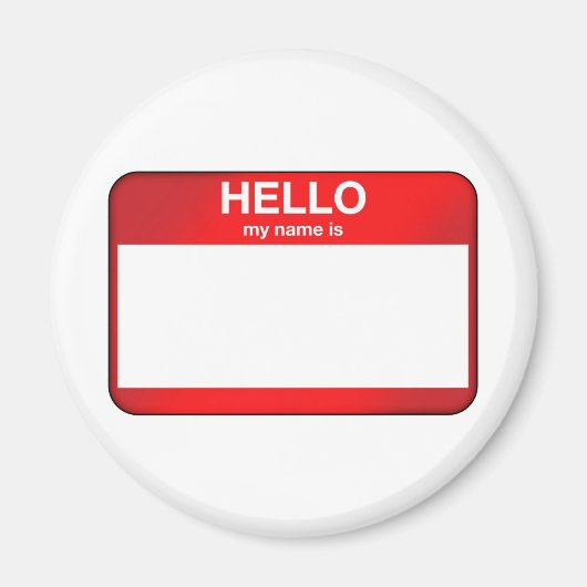 Hallo, mein Name ist... Magnet (Vorne)