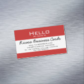 Hallo, mein Name ist Magnetische Visitenkarte (Beispiel)