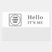 Hallo, mein Name ist | Minimalistisches Logo-Desig