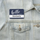 Hallo Mein Name ist - Moderne Kalligrafie nach Maß Namensschild (Beispiel)