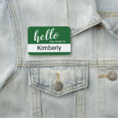 Hallo Mein Name ist - Moderne Kalligrafie nach Maß Namensschild (Beispiel)