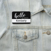 Hallo Mein Name ist - Moderne Kalligrafie nach Maß Namensschild (Beispiel)