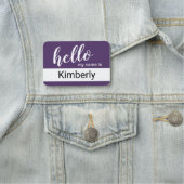 Hallo Mein Name ist - Moderne Kalligrafie nach Maß Namensschild (Beispiel)