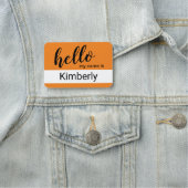 Hallo Mein Name ist - Moderne Kalligrafie nach Maß Namensschild (Beispiel)