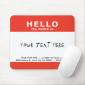 Hallo, mein Name ist: Mousepad (Mit Mouse)