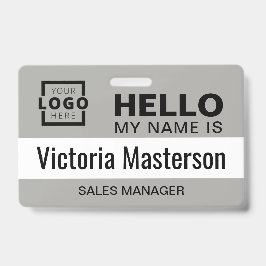 Hallo Mein Name ist - Name des benutzerdefinierten Ausweis