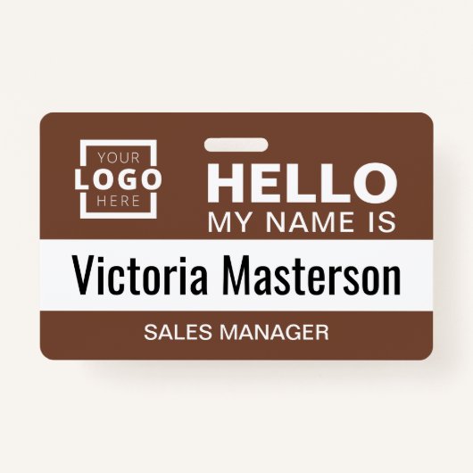 Hallo Mein Name ist - Name des benutzerdefinierten Ausweis (Vorderseite)