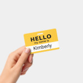 Hallo Mein Name ist - Name des benutzerdefinierten Ausweis (Handheld)