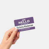 Hallo Mein Name ist - Name des benutzerdefinierten Ausweis (Handheld)