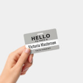 Hallo Mein Name ist - Name des benutzerdefinierten Ausweis (Handheld)