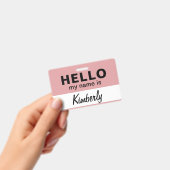 Hallo Mein Name ist - Name des benutzerdefinierten Ausweis (Handheld)