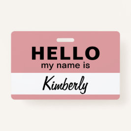 Hallo Mein Name ist - Name des benutzerdefinierten Ausweis