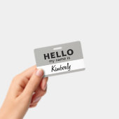 Hallo Mein Name ist - Name des benutzerdefinierten Ausweis (Handheld)