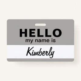 Hallo Mein Name ist - Name des benutzerdefinierten Ausweis