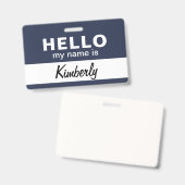 Hallo Mein Name ist - Name des benutzerdefinierten Ausweis (Vorder- & Rückseite)