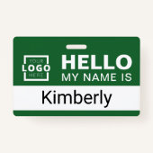 Hallo Mein Name ist - Name des benutzerdefinierten Ausweis (Rückseite)