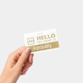 Hallo Mein Name ist - Name des benutzerdefinierten Ausweis (Handheld)