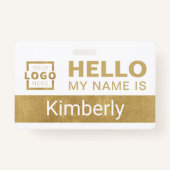 Hallo Mein Name ist - Name des benutzerdefinierten Ausweis (Rückseite)