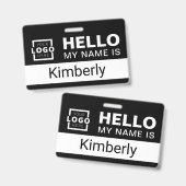 Hallo Mein Name ist - Name des benutzerdefinierten Ausweis (Front & Back)