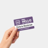 Hallo Mein Name ist - Name des benutzerdefinierten Ausweis (Handheld)