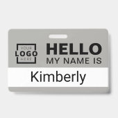 Hallo Mein Name ist - Name des benutzerdefinierten Ausweis (Rückseite)