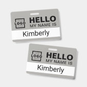 Hallo Mein Name ist - Name des benutzerdefinierten Ausweis (Vorder- & Rückseite)