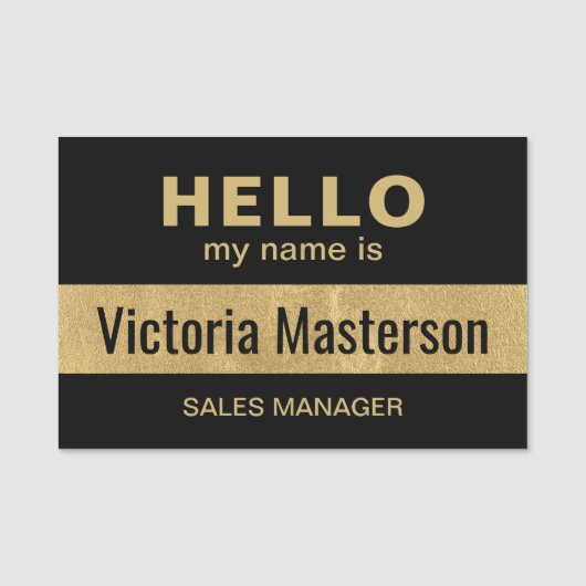 Hallo Mein Name ist - Name des benutzerdefinierten Namensschild (Vorderseite)