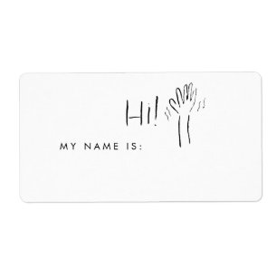 Hallo, mein Name ist Namensschild