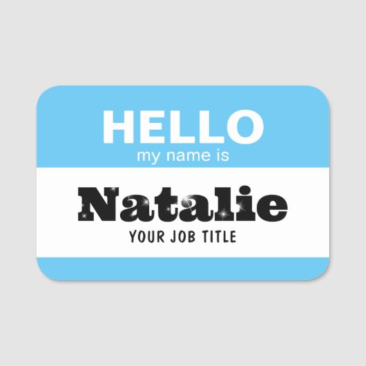 Hallo, mein Name ist NHS Practitioner Kinderzimmer Namensschild (Vorderseite)