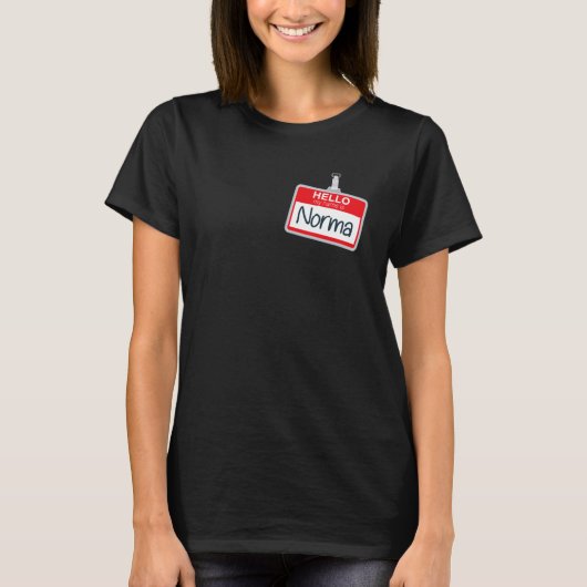 Hallo, mein Name ist Norma Funny Halloween Custome T-Shirt (Vorderseite)