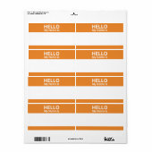 Hallo Mein Name ist Orange und White Name Markieru (Vorne)