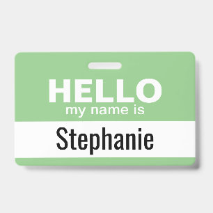Hallo, mein Name ist - personalisiert Ausweis