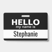 Hallo, mein Name ist - personalisiert Ausweis (Back)