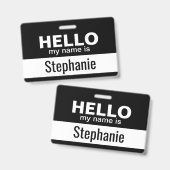 Hallo, mein Name ist - personalisiert Ausweis (Front & Back)