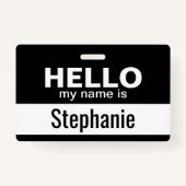 Hallo, mein Name ist - personalisiert Ausweis (Vorderseite)