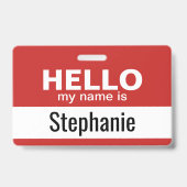 Hallo, mein Name ist - personalisiert Ausweis (Vorderseite)